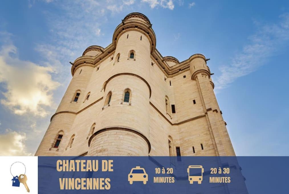 9 Min From Chateau De Vincennes - Paris & Disney Apartment Saint-Maurice  Ngoại thất bức ảnh